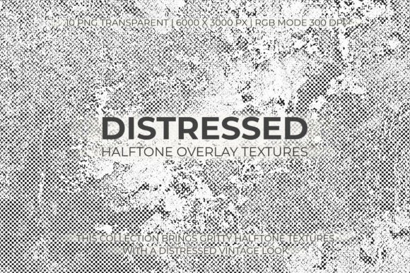 Download Distressed Halftone Overlay Textures - Overlay textures Collection