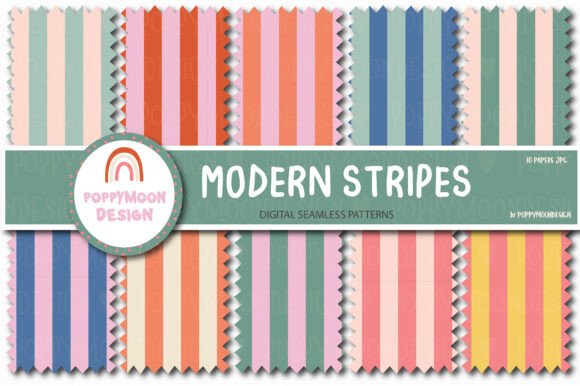 Download Modern Stripes Paper Set - Stripes Collection