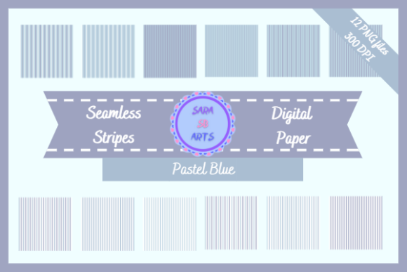 Download Pastel Blue Seamless Stripes Pattern - Stripes Collection