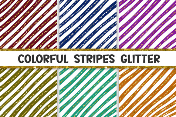 Download Colorful Stripes Glitter Background - Stripes Collection