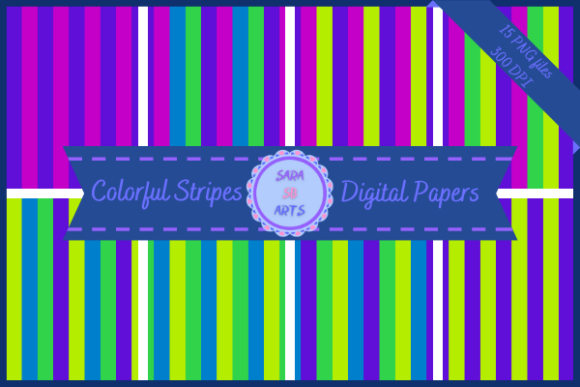 Download Seamless Stripes with Bright Colors - Stripes Collection