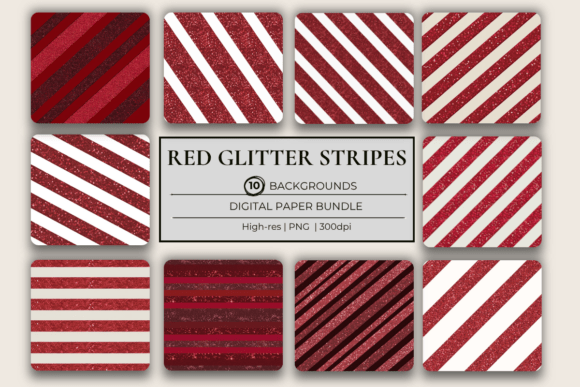 Download Red Glitter Stripes Background Papers - Stripes Collection