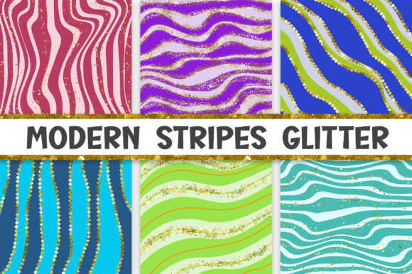 Download Modern Stripes Glitter Background - Stripes Collection